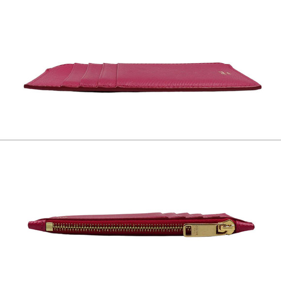 Celine Compact Zipped Card Holder Coin Case Pink - Picture 5 of 12